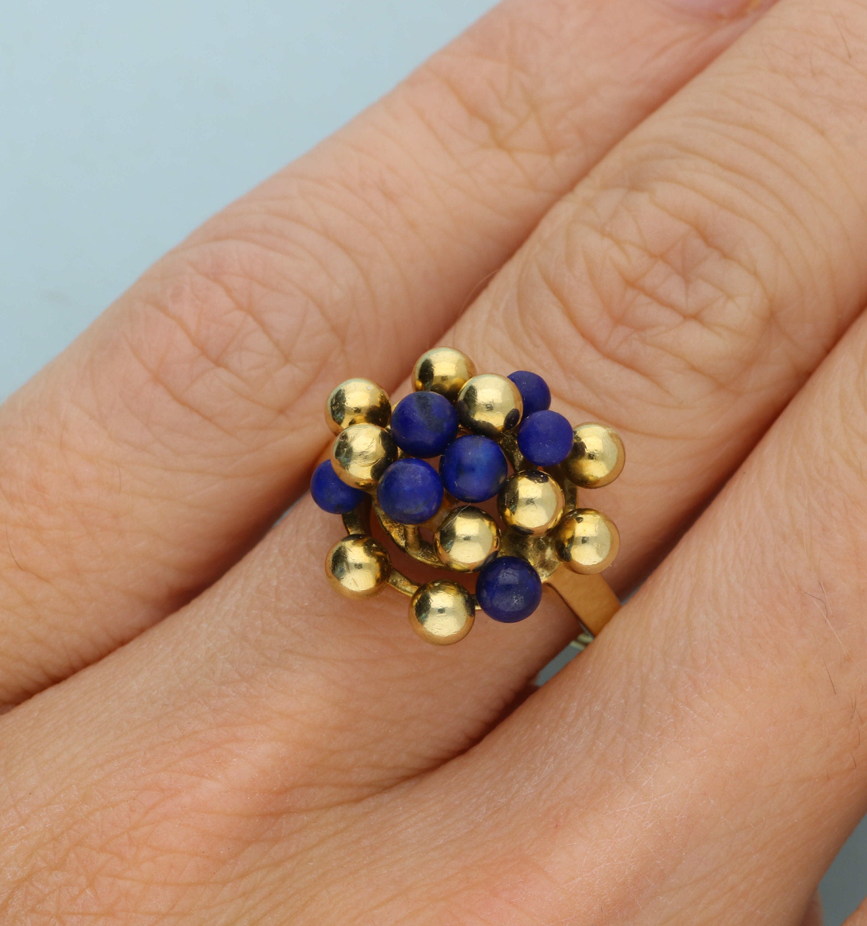 Vintage Retro shops Blue Lapis Ring