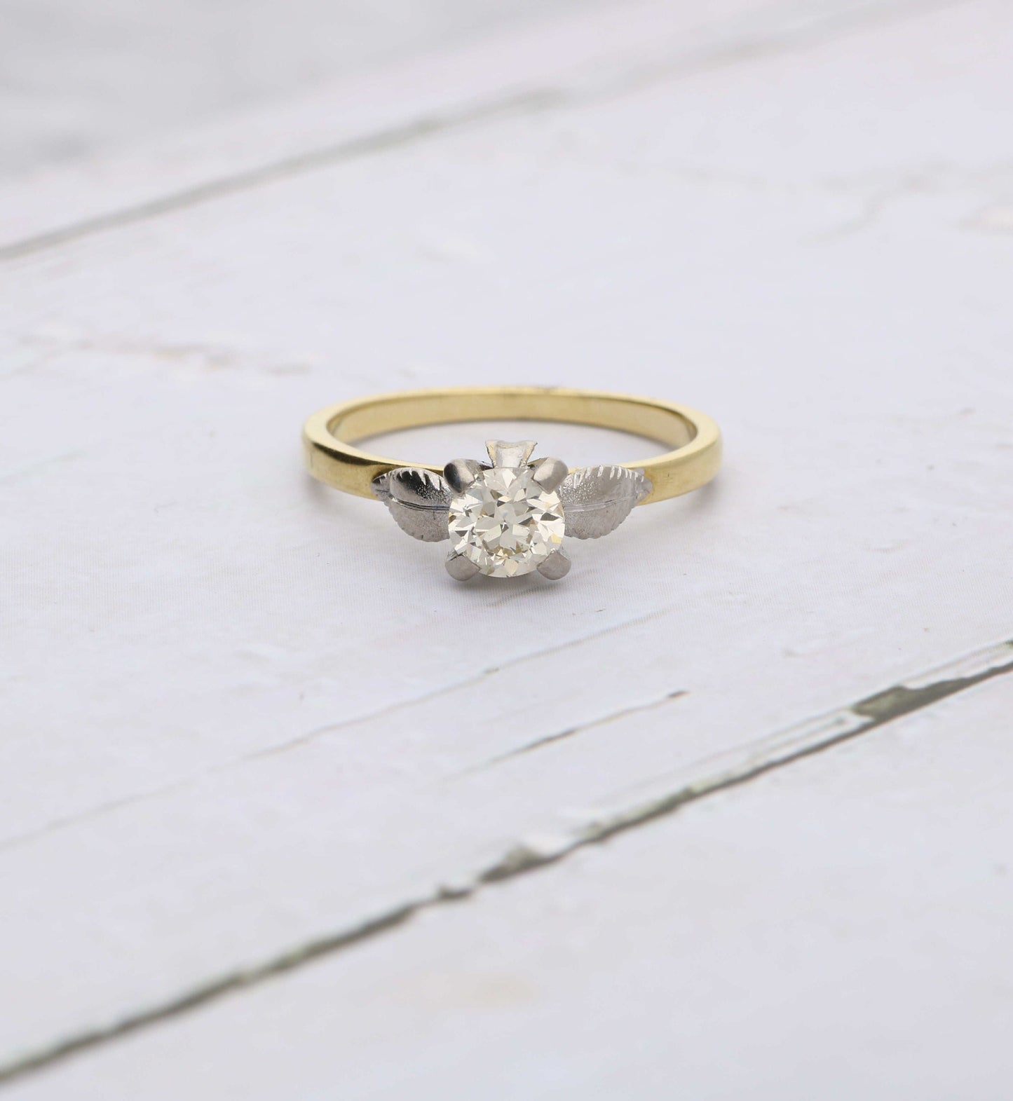 Vintage 0.50ct diamond solitaire engagement ring